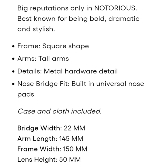 NIB Quay Notorious Oversized Square Frame Black Sunglasses - Picture 11 of 11